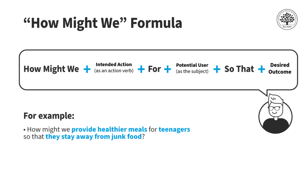 "How Might We" Formula